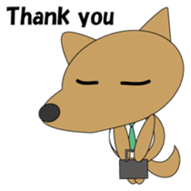 The salaried dog English version sticker #492045