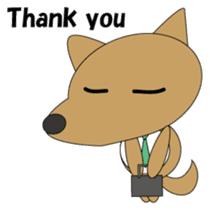 The salaried dog English version sticker #492045