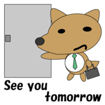 The salaried dog English version sticker #492048