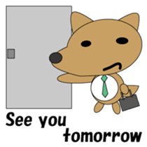 The salaried dog English version sticker #492048