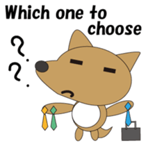 The salaried dog English version sticker #492054