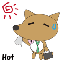 The salaried dog English version sticker #492055