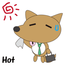 The salaried dog English version sticker #492055