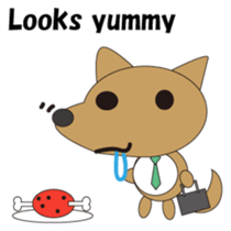 The salaried dog English version sticker #492056