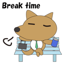 The salaried dog English version sticker #492057