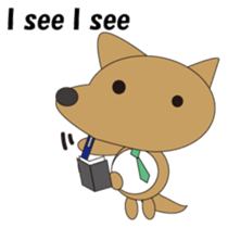 The salaried dog English version sticker #492060