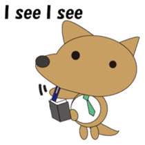 The salaried dog English version sticker #492060