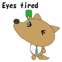 The salaried dog English version sticker #492061