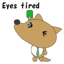 The salaried dog English version sticker #492061