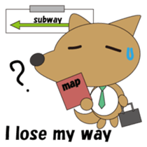 The salaried dog English version sticker #492062