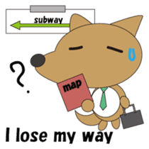 The salaried dog English version sticker #492062