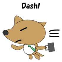 The salaried dog English version sticker #492064