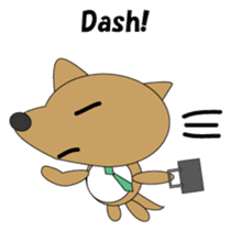 The salaried dog English version sticker #492064