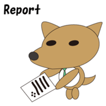 The salaried dog English version sticker #492066