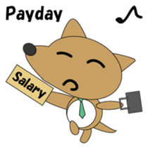 The salaried dog English version sticker #492067