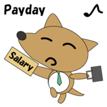 The salaried dog English version sticker #492067