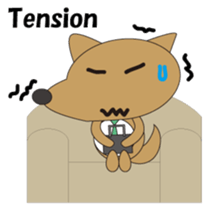 The salaried dog English version sticker #492068