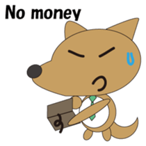 The salaried dog English version sticker #492069