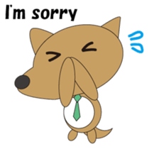 The salaried dog English version sticker #492070