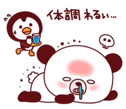 Panda(ponyan)&Puffin(Puffy)Autumn&winter sticker #492600