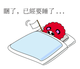 Slash and 3color Afro hear panda(taiwan) sticker #492942