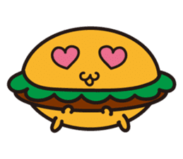 hamburger man sticker #493113