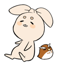 Mameta the Rabbit & Horosuke the Owl sticker #493232