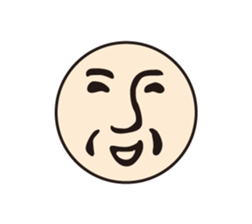 Wrong Japanese and smiling face mark sticker #493714