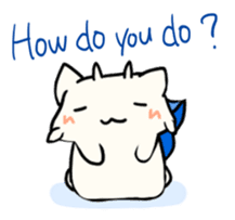 Fish Goat Stamp(English) sticker #494595