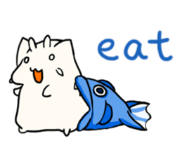 Fish Goat Stamp(English) sticker #494601