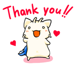 Fish Goat Stamp(English) sticker #494631