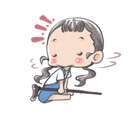 Jia and her pet sticker #494916