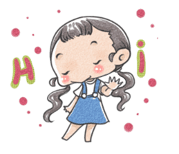 Jia and her pet sticker #494917