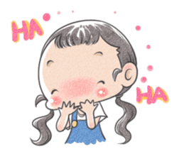 Jia and her pet sticker #494919