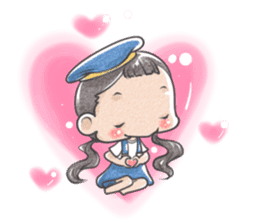 Jia and her pet sticker #494927