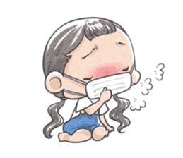 Jia and her pet sticker #494929