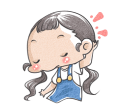 Jia and her pet sticker #494931