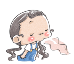 Jia and her pet sticker #494933