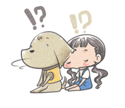 Jia and her pet sticker #494934