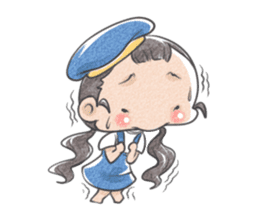 Jia and her pet sticker #494939