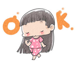 Jia and her pet sticker #494941