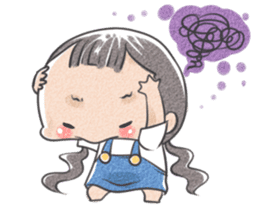 Jia and her pet sticker #494942