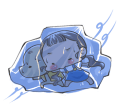 Jia and her pet sticker #494951