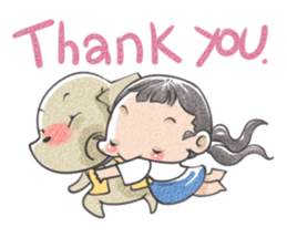 Jia and her pet sticker #494952