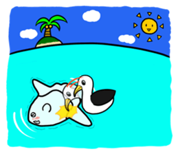 Biology of ocean sunfishes sticker #495086