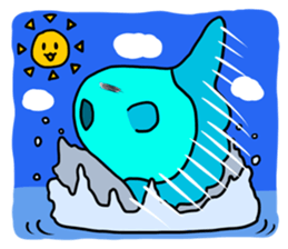 Biology of ocean sunfishes sticker #495090