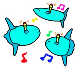 Biology of ocean sunfishes sticker #495102