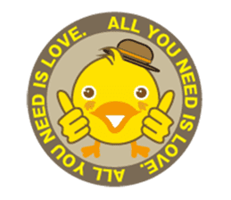 A chick as greenhorn.2 Japanese. sticker #496445