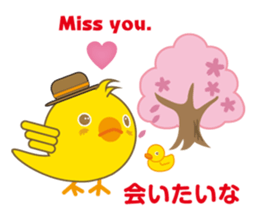 A chick as greenhorn.2 Japanese. sticker #496468