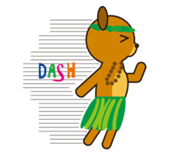 Hula Bear & Hawaiian Tiki sticker #496888